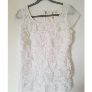 🌟 White Lace Shirt